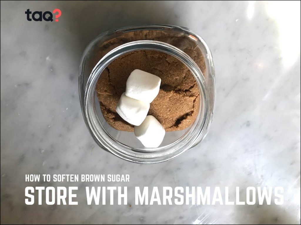 How To Soften Brown Sugar - Store it with Marshmallows